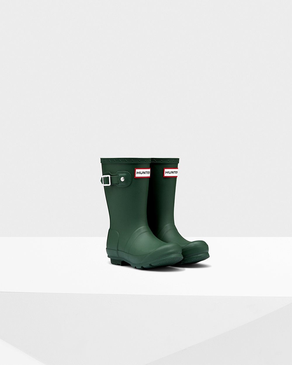 Kids Hunter Original Little | Rain Boots Green | NZ-63047-CVRZ